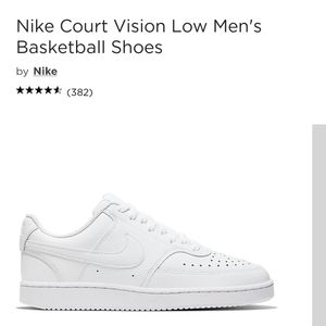 Men size 7 Nike Court vision low
